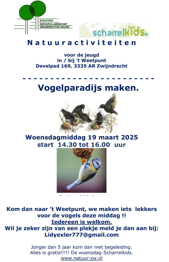 Vogelparadijs @ 't Weetpunt